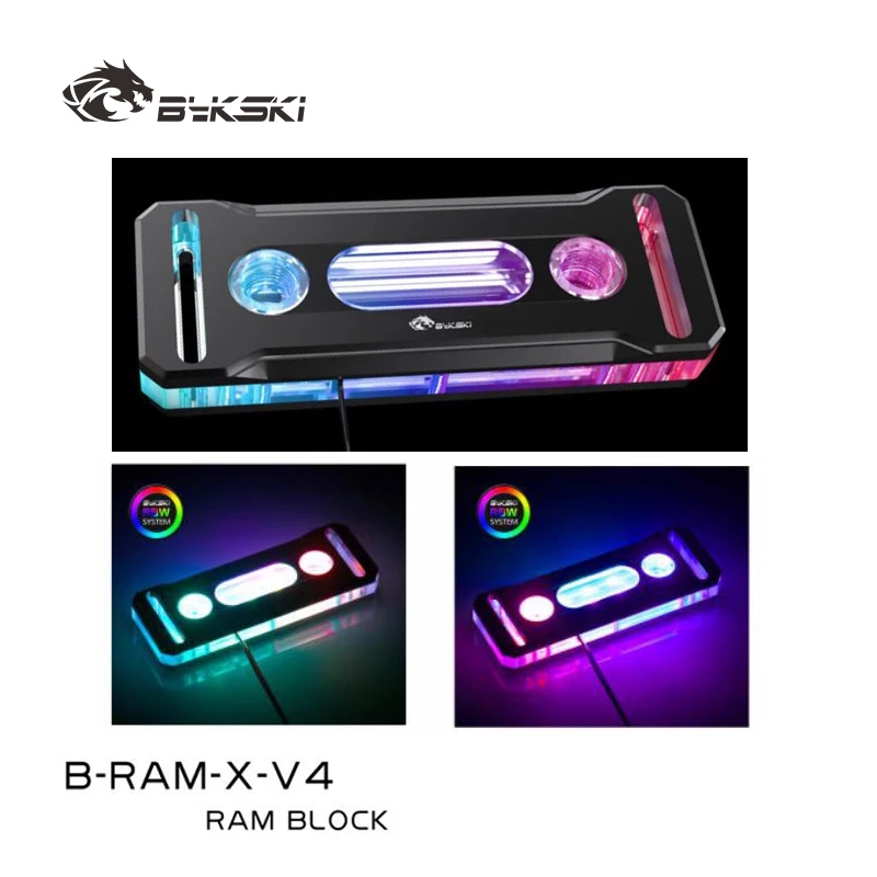 

Блок водяного охлаждения Bykski B-RAM-X-V4/RAM для двух или 4-каналов с 2 шт./4 шт. Armor PC System Cooling Радиатор RGB SYNC