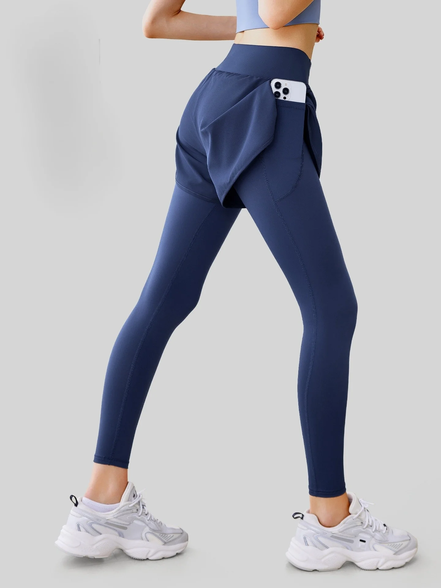 Spodnie do jogi dziewczęce z szerokimi nogawkami damskie najnowsze jasnoszare Harajuku z zielonymi paskami Mujer modelujące sylwetkę niebieskie ocieplane podkreślające biodra Jog Vibe