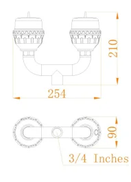 L'obFumJV-LI-D2 d'aviation de double LED de faible intensité allume l'iode d'avion