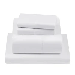 100% Egyptian Cotton 400TC Bedding Bed Sheet Set Luxury Fitted Sheet Flat Sheets With Pillowcase Bedsheet Soft Comfort Bed Lines