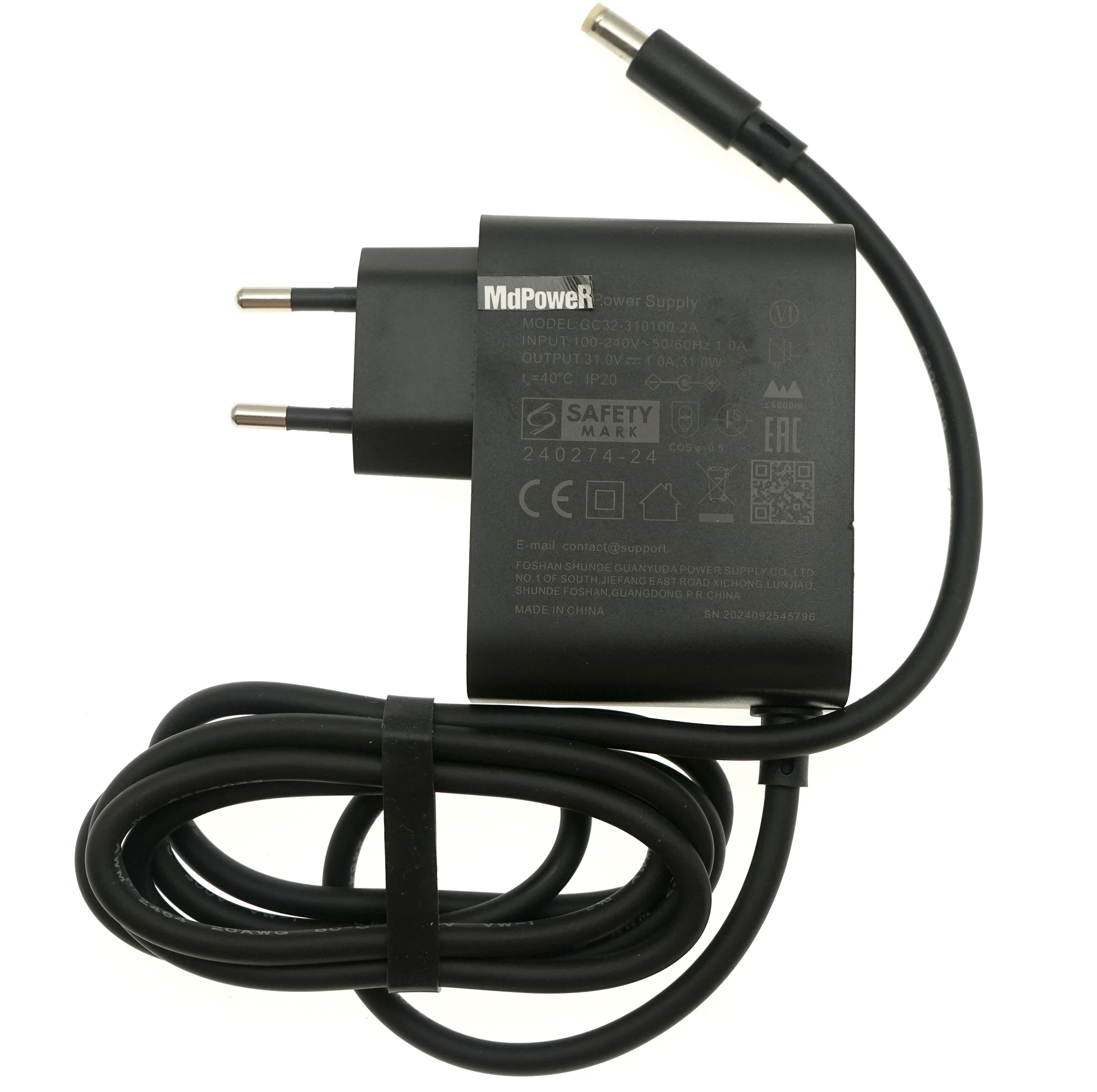 Original 31V 1A GC32-310100-2A For Xiaomi vacuum cleaner AC adapter power Supply GC32-310100-1A Charger