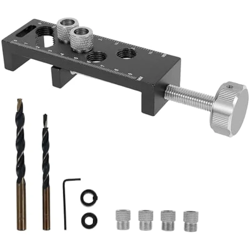 A27F-Hole Drill Jig For 2030 40 60 90 European Standard Aluminum Profile Drilling Guide Woodworking Tools