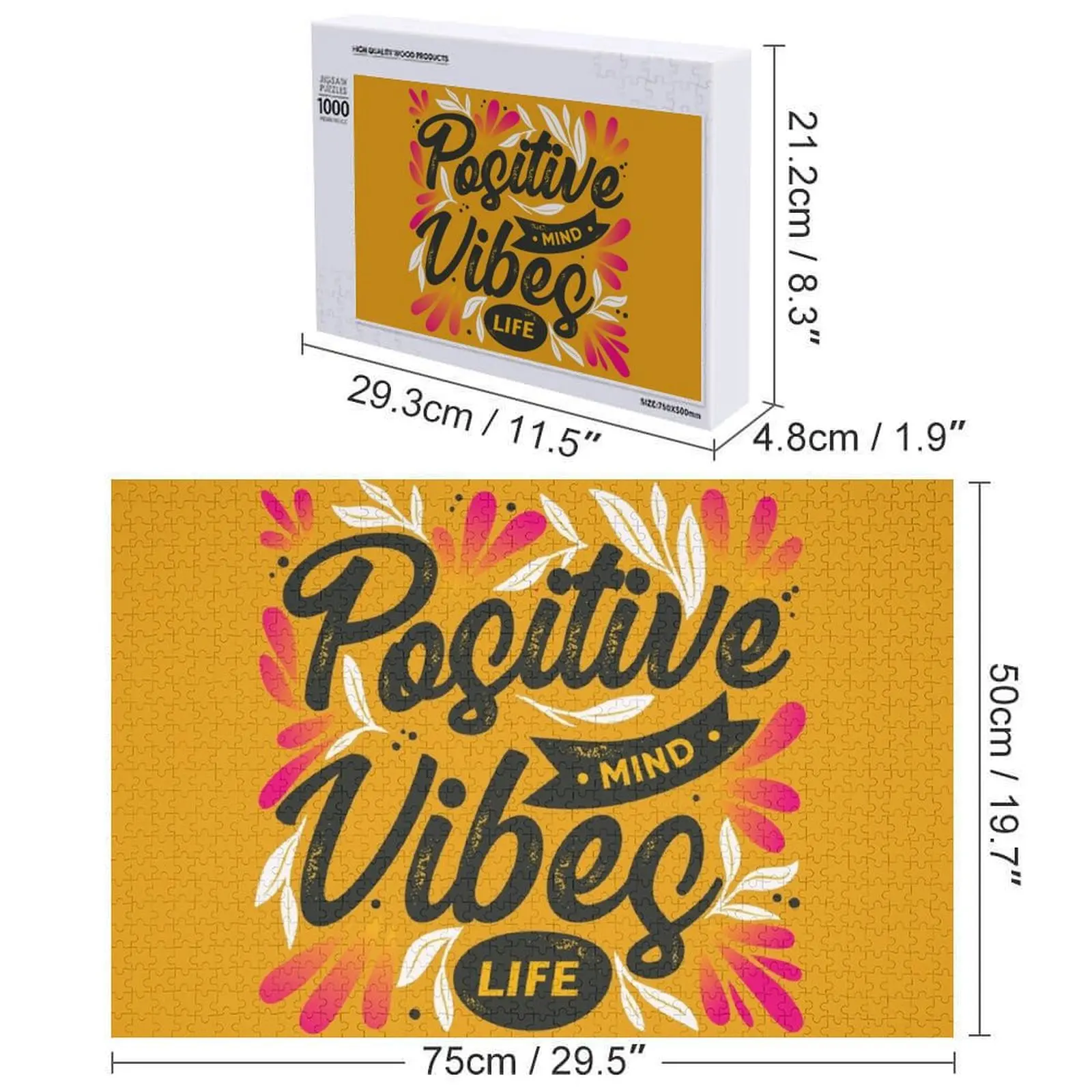 Vibes positivos Rompecabezas Anime Customs Con Foto Puzzle