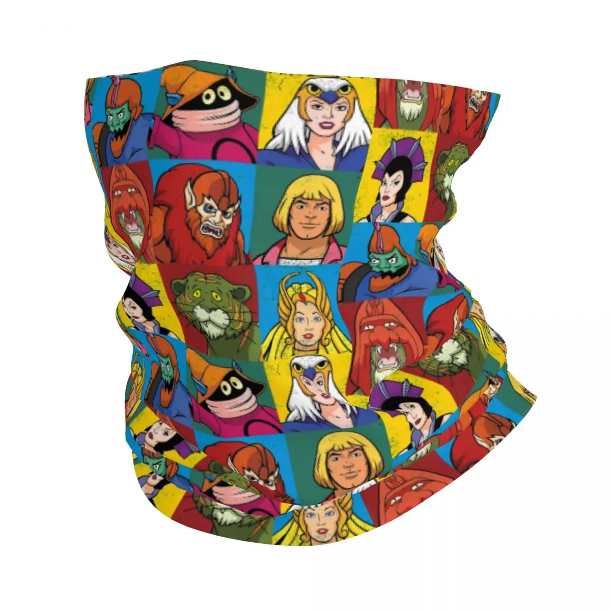 He Man Masters Of Universe Bandana Neck Gaiter Printed Skeletor 80s Cartoon Mask Scarf Warm Balaclava Running Adult Windproof