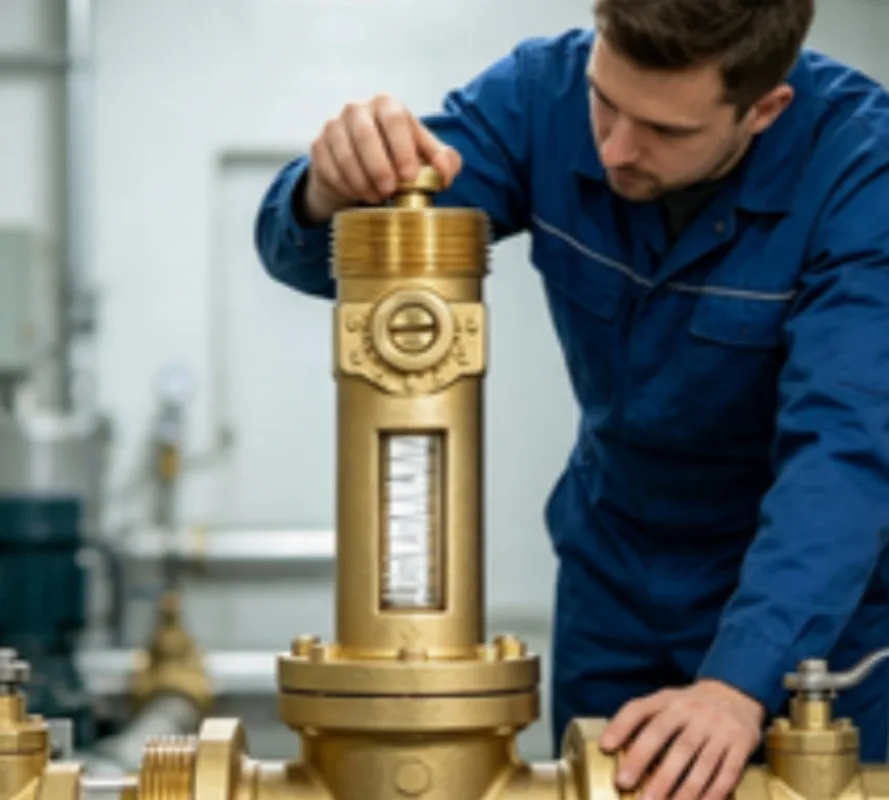 Visible Adjustable Balanced Ball‑valve Flowmeter, All‑copper Spring Structure 2‑30L/min Flow Range