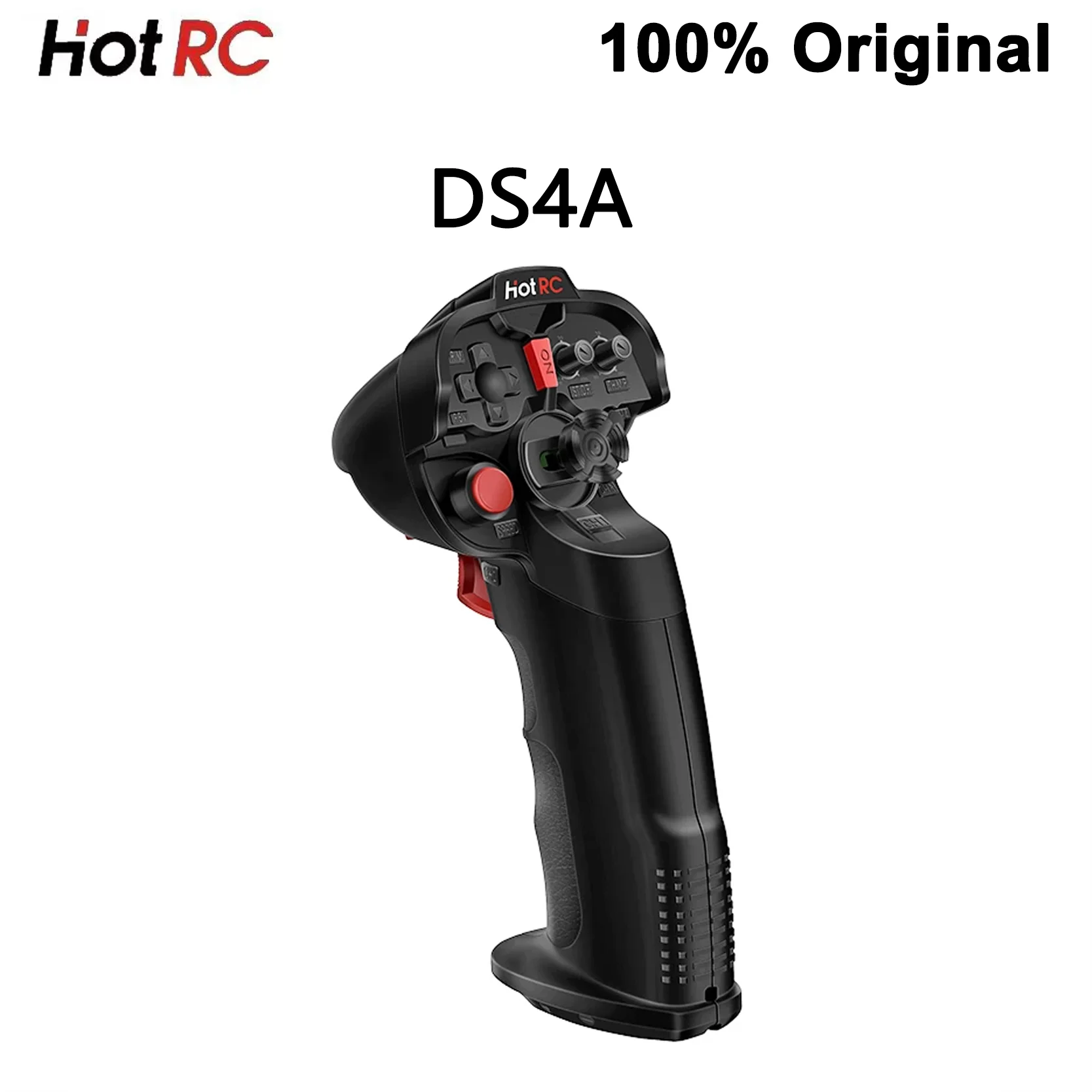 

Оригинальный 4-канальный одноручный передатчик дистанционного управления HotRC DS4A 2,4G с ШИМ-приемником F-04A для радиоуправляемого автомобиля, лодки, танка, самолета