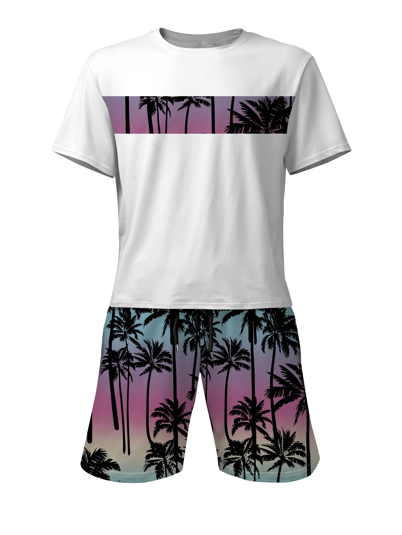 

Men's Short Sleeve Suit Set Summer 2026 Trendy Casual Wear Comfortable Breathable Clothing for Men