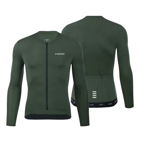 Rvouei-Camiseta de Ciclismo de gama alta para primavera y otoño, camisa deportiva de manga larga para ciclismo de montaña, ropa de secado rápido, chaqueta, Maillot de Ciclismo