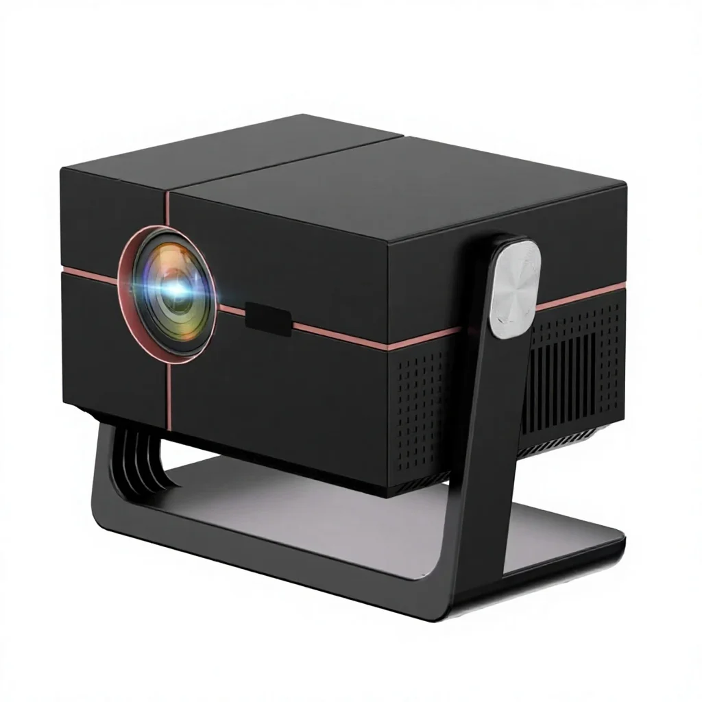 Ultra HD 1080P 3D Built-In Portable Screenless Projector with WiFi Direct for Home Cinema and Wall Projection