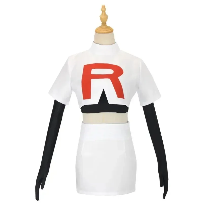 

asdh8@Anime cosplay costume for Adult Team Rocket Jessie Musashi James Kojirou Halloween Full Set AccessoriesCOS