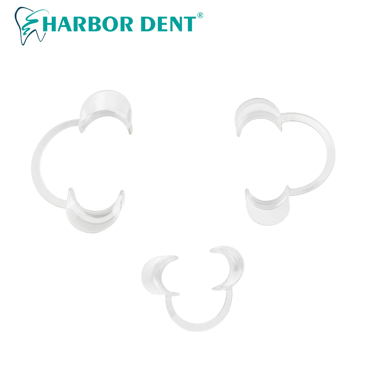 

Dental Teeth Whitening Cheek Retractor C Shape Intraoral Cheek Lip Opener Orthodontic Teeth Mouth Opener Clear White