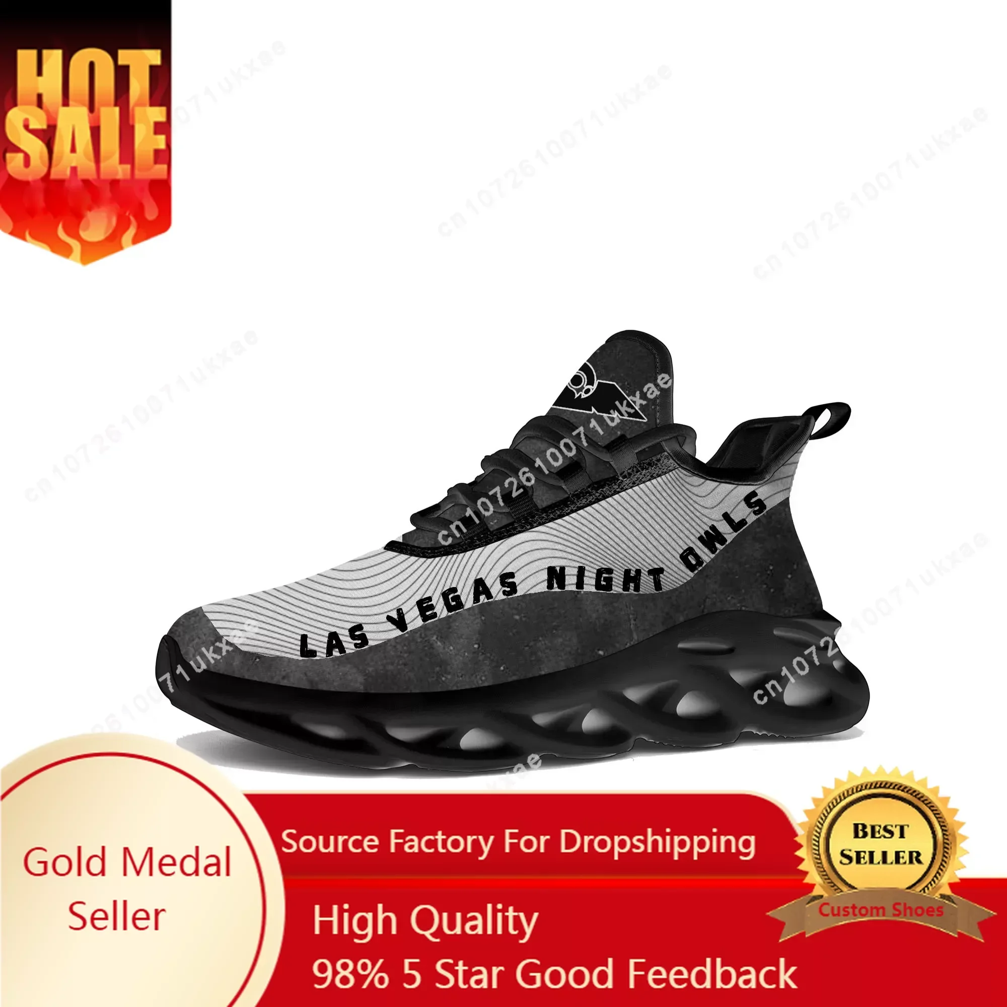 LAS VEGAS NIGHT OWLS pickleball Flats Sneakers Mens Womens Sports Running Shoes High Quality DIY Sneaker customization Shoe