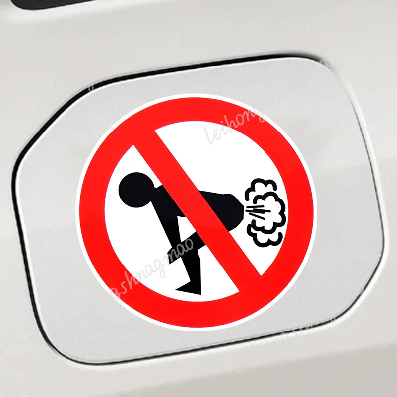 

Funny Civilization Sticker Do Not Fart Car Stickers Interior Body Bumper Rear Windshield Decoration Waterproof Vinyl Stickers
