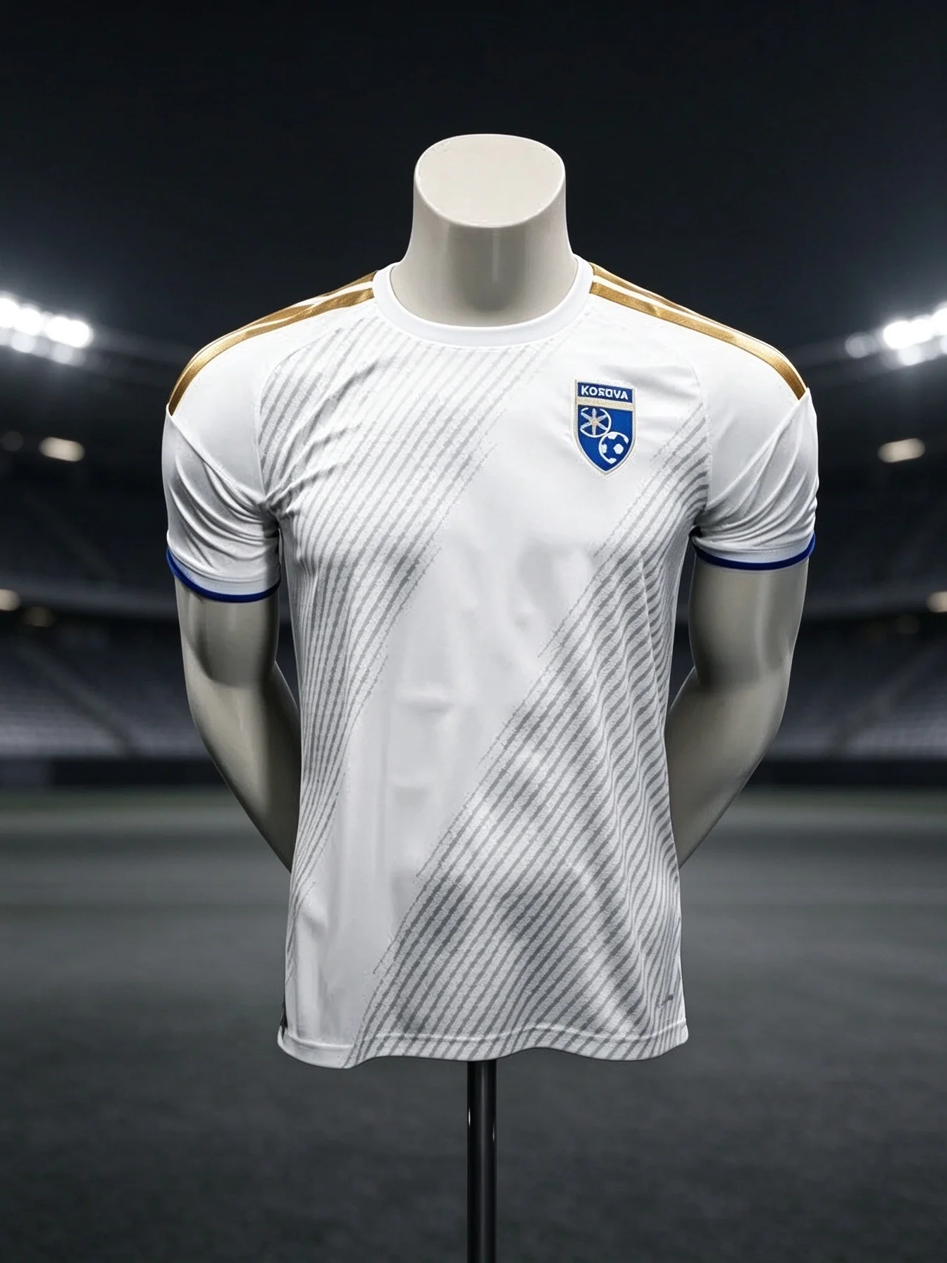 2026_27 New Kosovo Home Jersey Quick Drying T-shirt, Suitable for Daily Sports Wear and Training, Fan Clothing, Family Wear