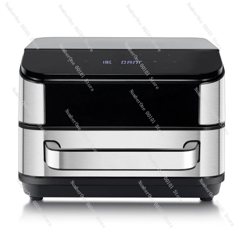 Compact 4L Electric Baking Pan Pizza Maker Smokeless Air Fryer for Home