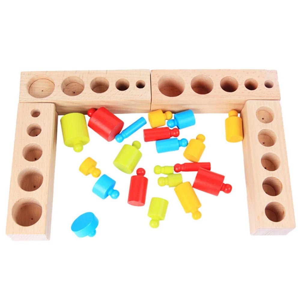 

Creative Wooden Early Learning Teaching Aids for Kids Baby Educational Playthings Colorful Developmental Game for Toddlers