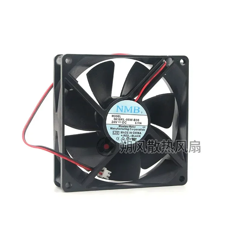for NMB 3610KL-05W-B30 9225 9CM 24V 0.11A Silent Inverter Cooling Fan
