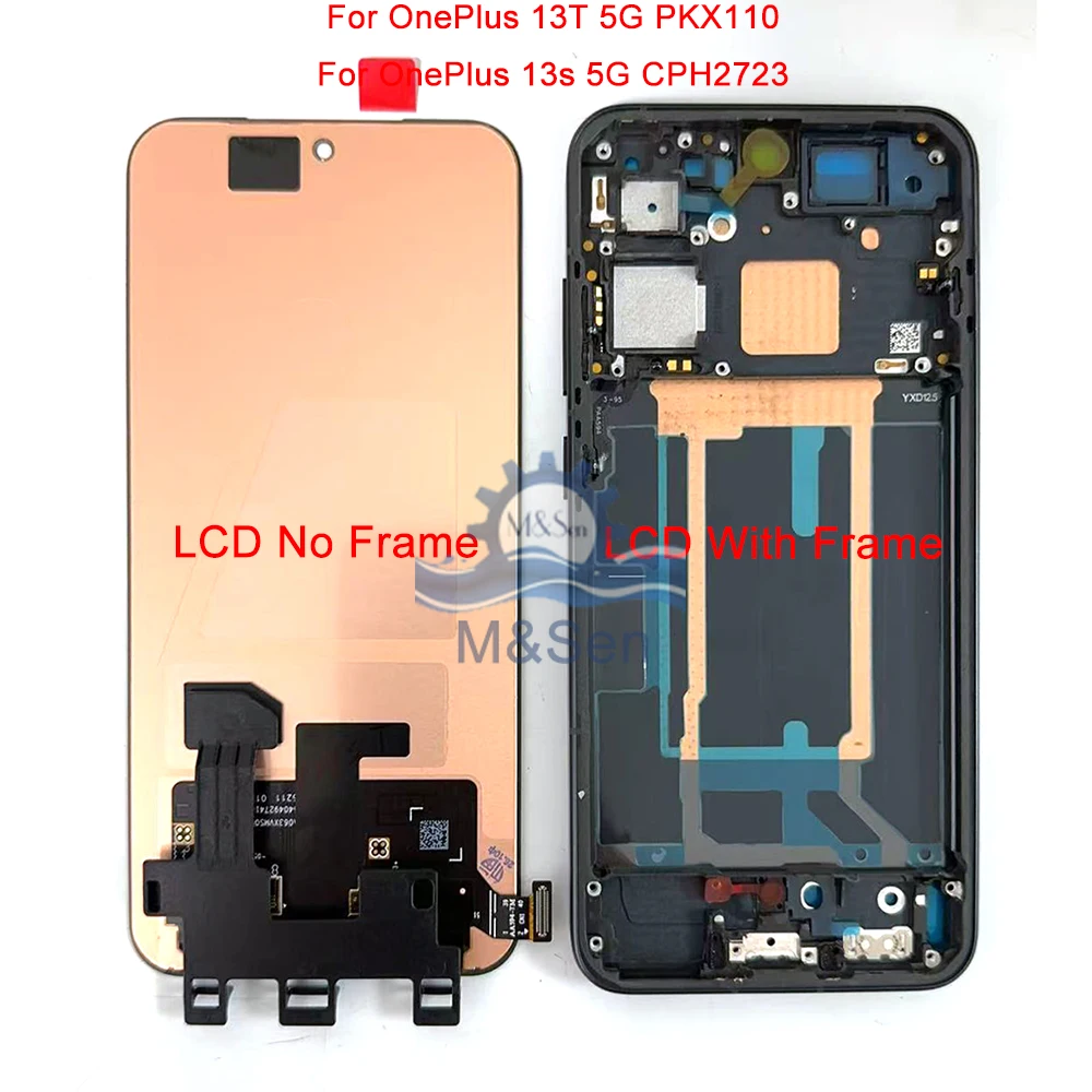 Oryginalny wyświetlacz AMOLED do OnePlus 12/12R/Ace 3 Pro, wyświetlacz LCD do Oneplus 13/13R/13T/13S z ramką — zdjęcie produktu 2