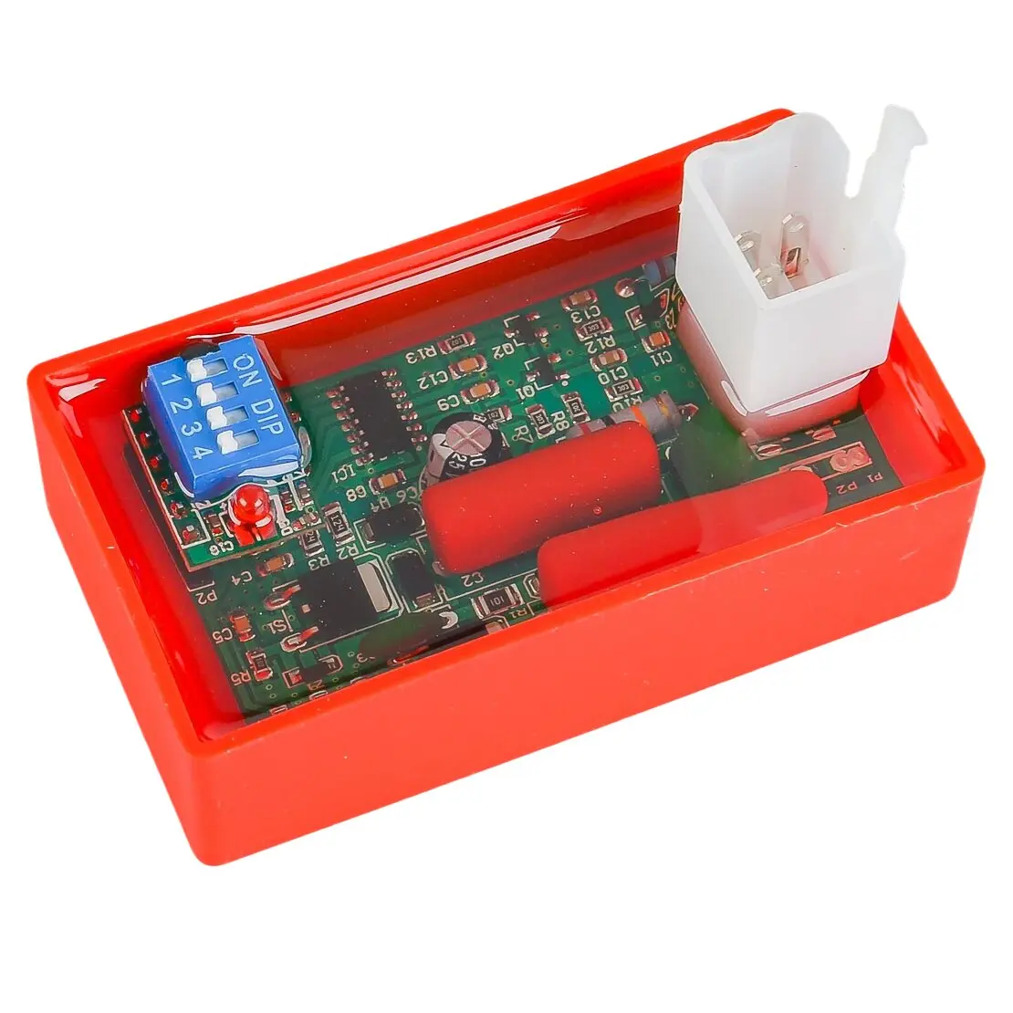 Motorcycle Engine Adjustable AC CDI Ignition Box Igniter Module with DIP Switch Fit For WAVE100 Racing YX140 YX160 C100
