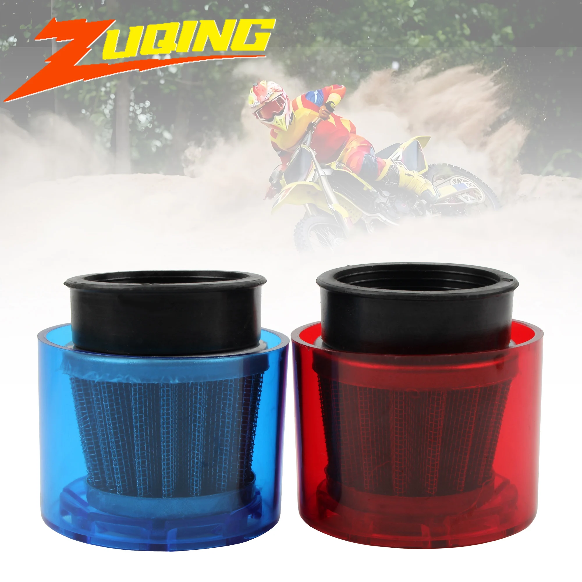 Motorrad Gerade 28mm 32mm 35mm 38mm 42mm 47mm Motorrad Luftfilter Reiniger Für 50cc-250cc ATV Pit Dirt Bike Spritzwassergeschützt