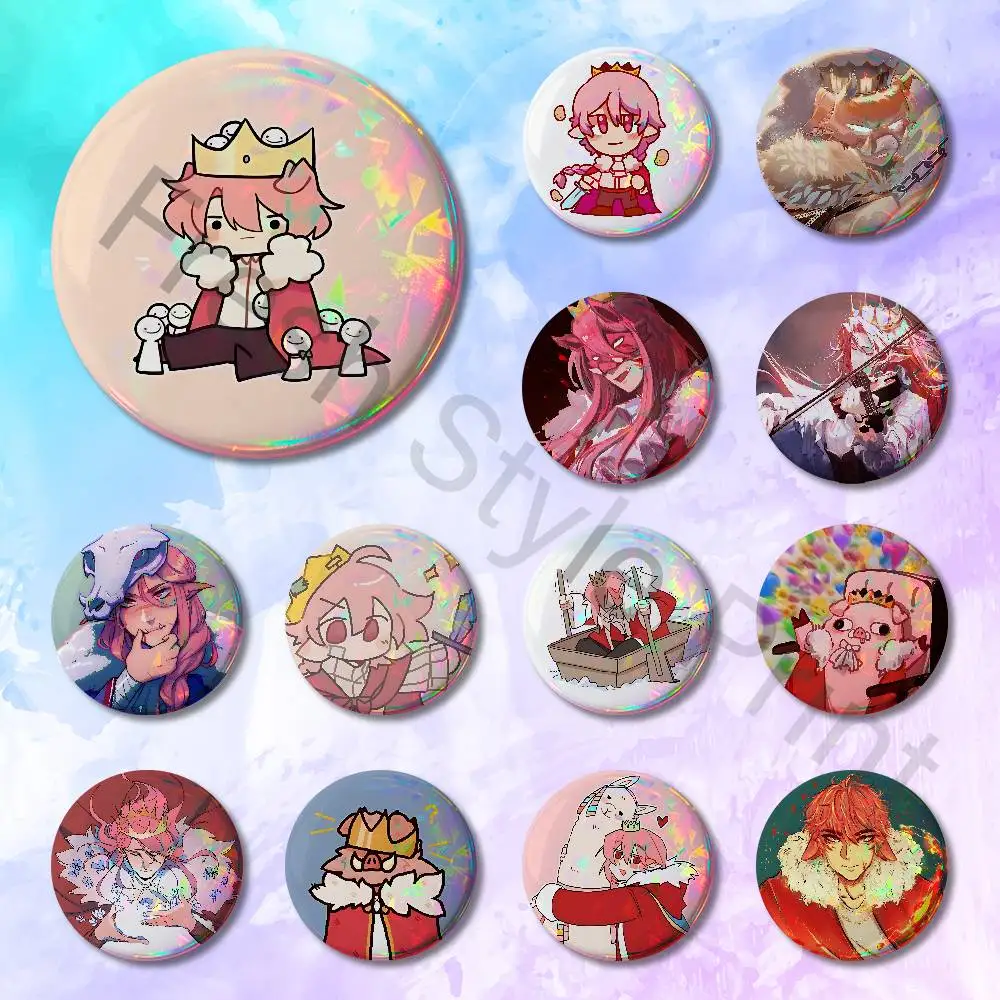 

T-Technoblade T-Techno Pins 58mm Cute Cartoon Badge Handmade Brooches for Backpack Accessories