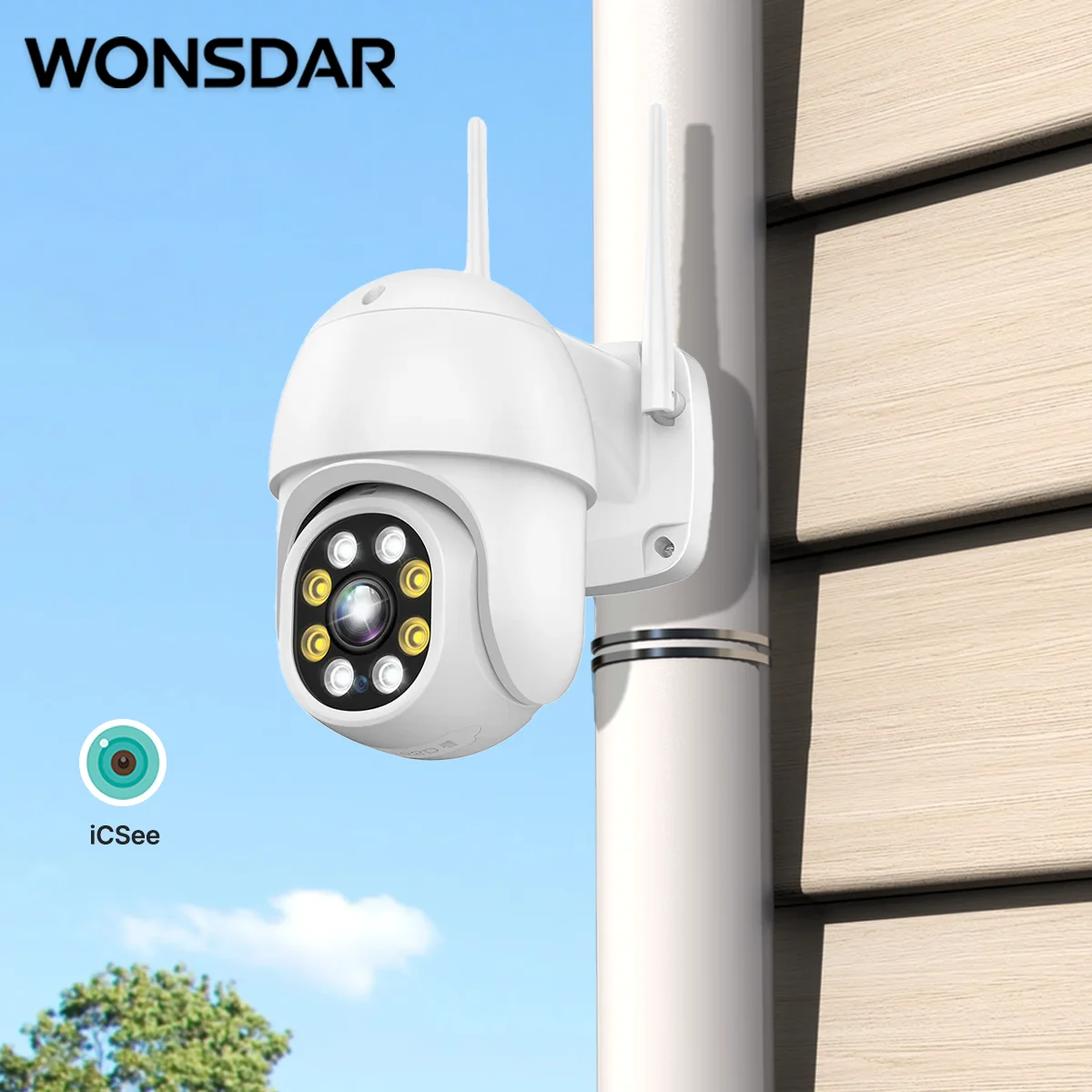 

WONSDAR PTZ WIFI Camera IP Outdoor HD Camera Dual Lens 10X Color Night Vision CCTV Video Surveillance Camera Carecam APP