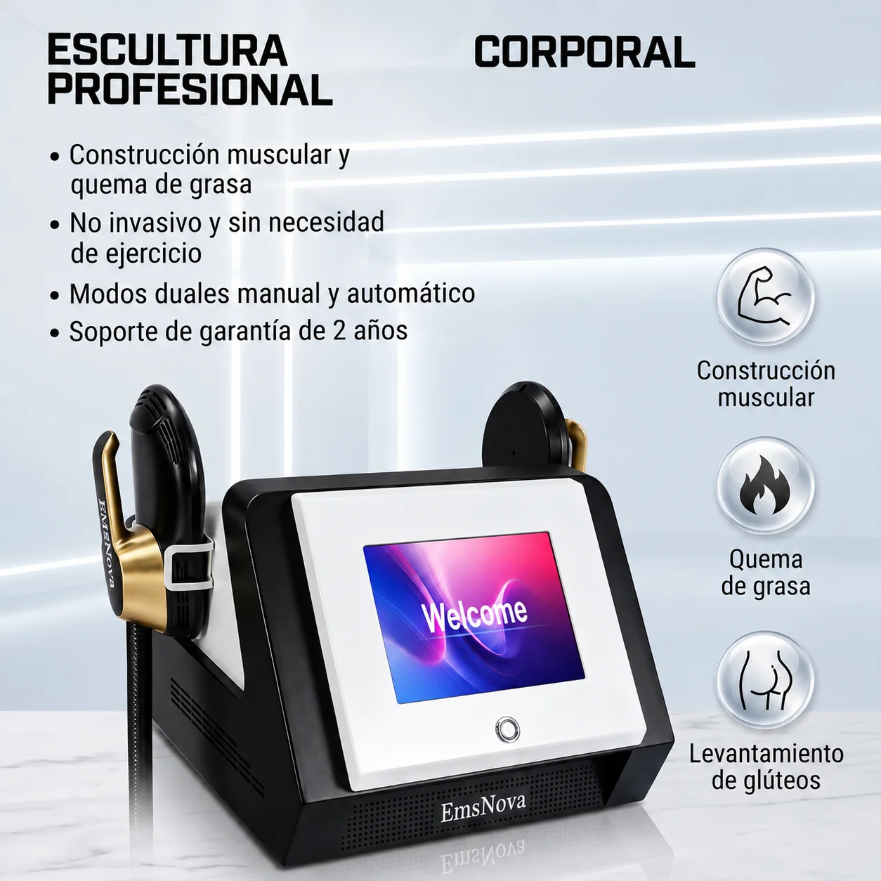 Electromagnetic RF Body Sculpting Device Fat Reduction Muscle Building Body Reshaping Slimming Machine Commercial Beauty Salon E