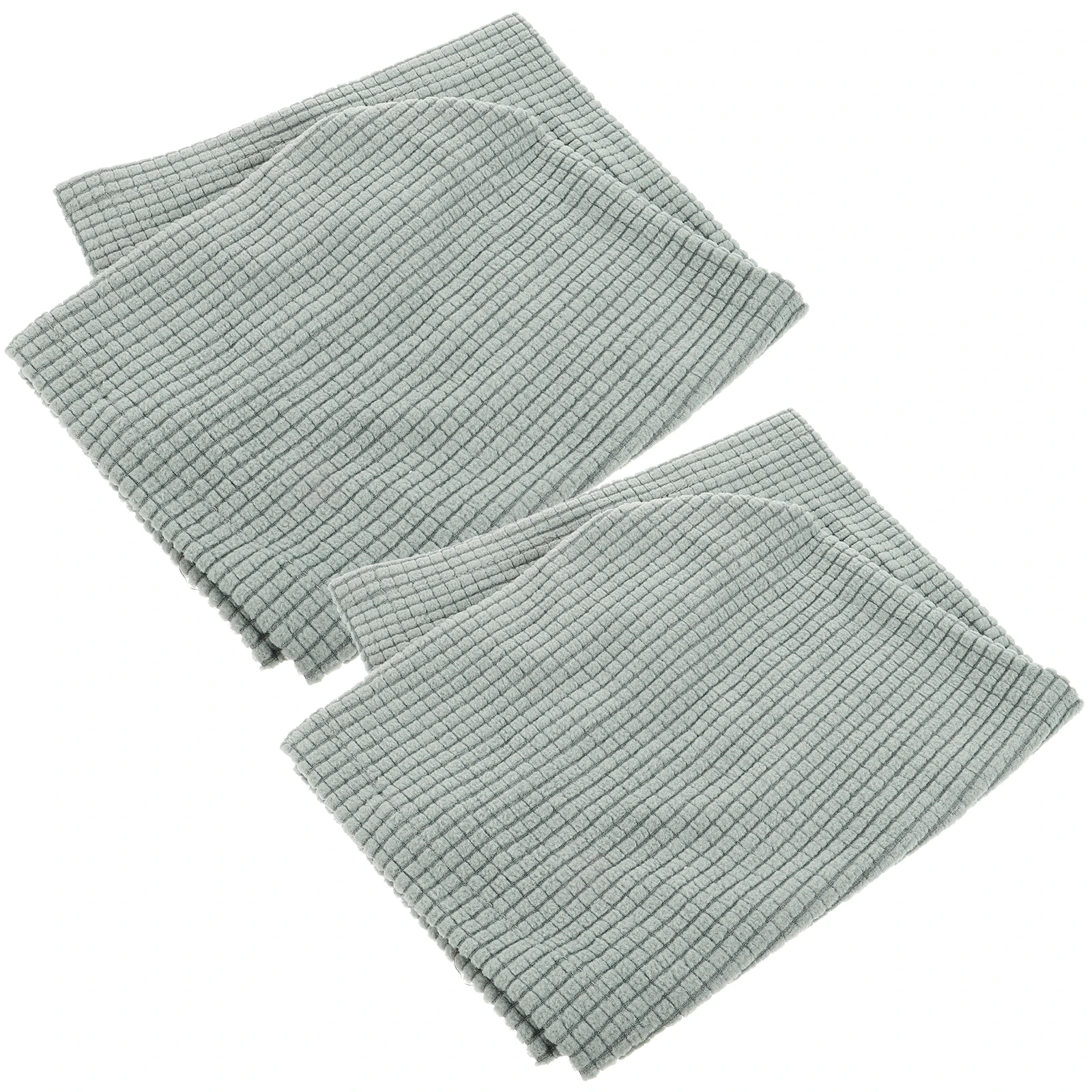 

2 Pcs Polar Fleece Sofa Armrest Cover Protector Multifunction Towel Green Travel Home Office Comfortable Long Term Use