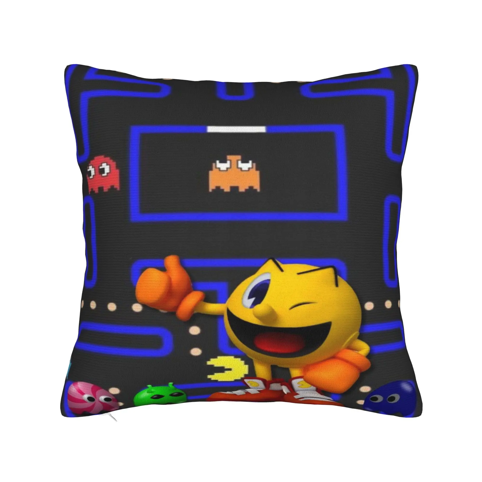 Pillow Cover Pac-Man  Retro Trendy Pillow Case For Living Room Bed Chair Pillowcases
