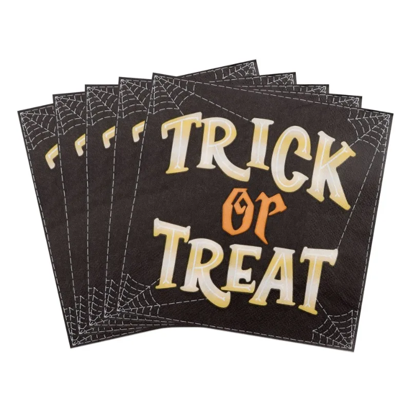 20 قطعة 25/33 سنتيمتر 2رقائق هالوين الكرتون المطبوعة المناديل جو الحفلات ورق تزيين الإبداعية جدارية ورقة DIY Decoupage ورقة