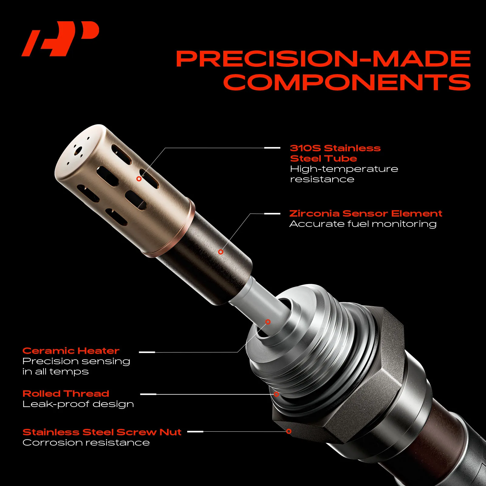 A-Premium Downstream Front O2 Oxygen Sensor for Honda Accord 2013-2017 4