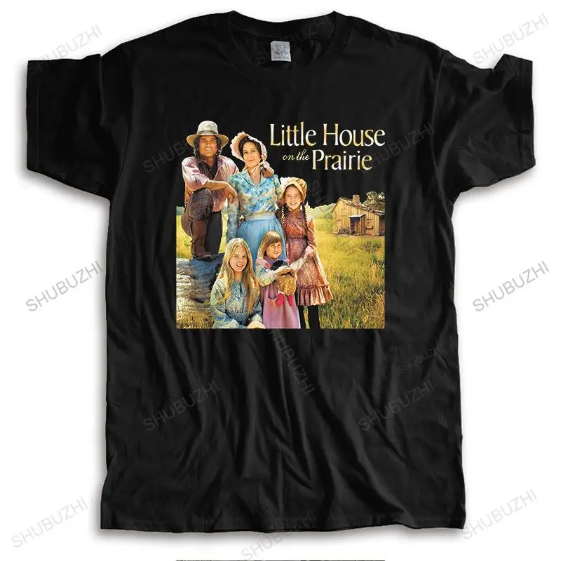 Mens luxury brand funny cotton T shirt summer LITTLE HOUSE ON THE PRAIRIE Bigger Size Homme streetwear casual cool T-shirt