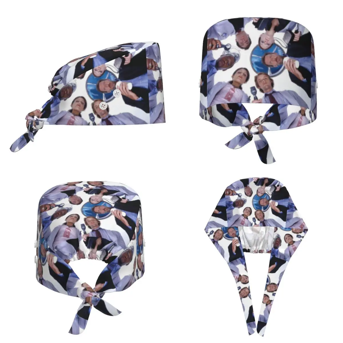 House MD Scrub Hat Doctor Working Surgical Cap Men Women Adjustable Nursing Caps for Dentist