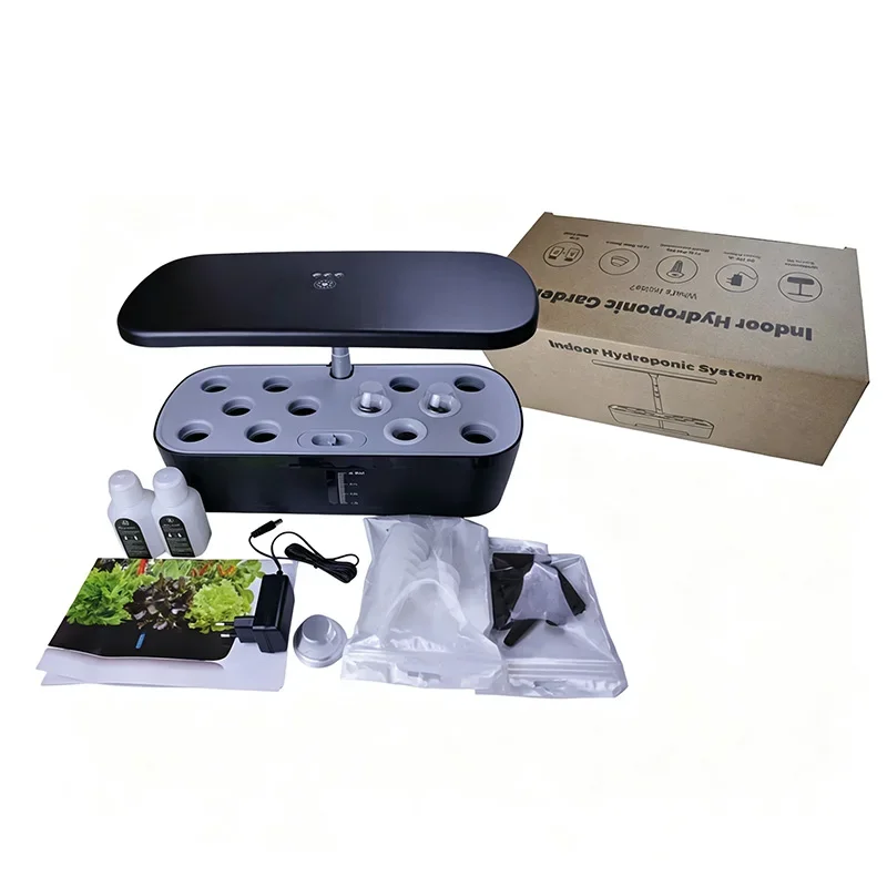 Smart Indoor Hydroponic Growing Box, Home-Use Soilless Cultivation System, LED Plant Growth Lights, Seedling Supplementary Light