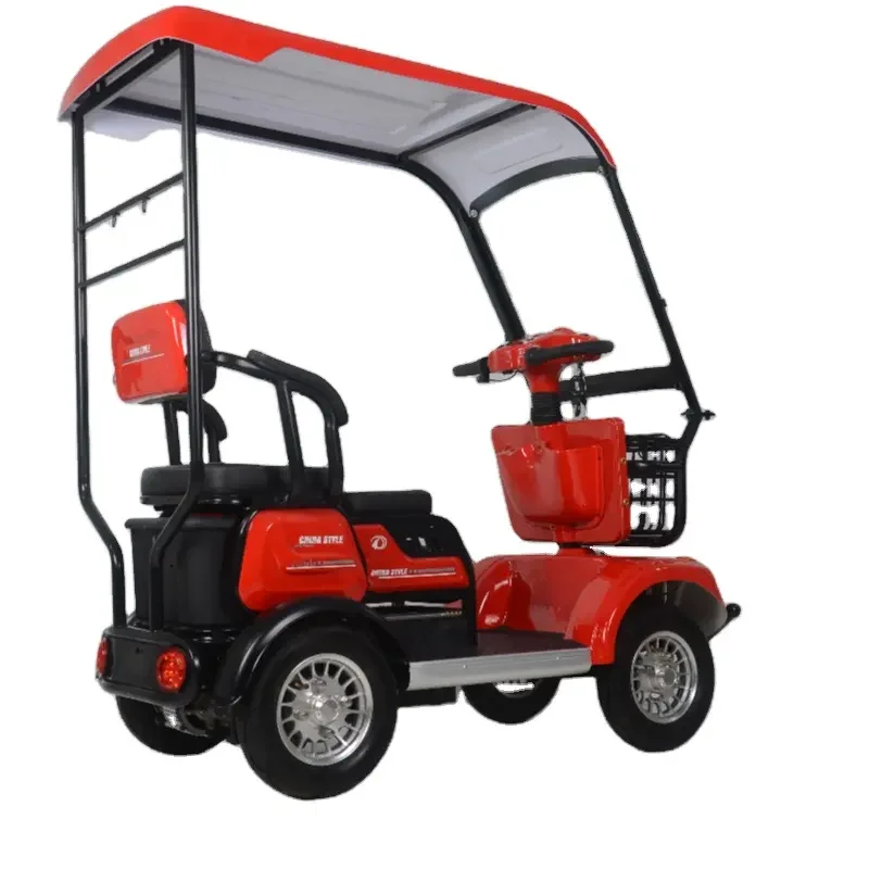 Wholesale Q2 Electric Four-wheeled Scooter Home Pick-up And Drop-off Children With Shed Battery Car, Elderly Elderly Sightseeing