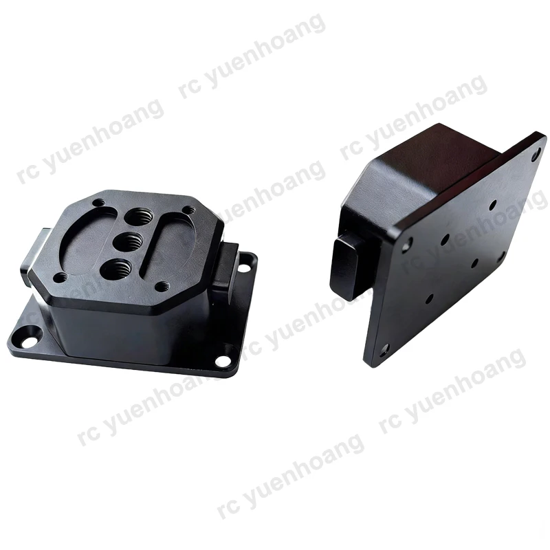 1Set Aluminum Gimbal Quick-Release Mount Payload Quick-Detach Base Installation Board w Buckle for RC Drone Camera/Search Light