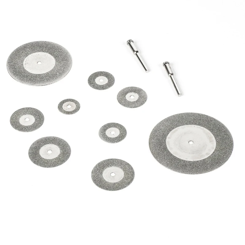 12PCS/Lot Diamond Cutting Disc Wheels Circular Saw Blade for Dremel Mini Drill Mandrel Cutoff Wood Stone Plastic Glass Tile