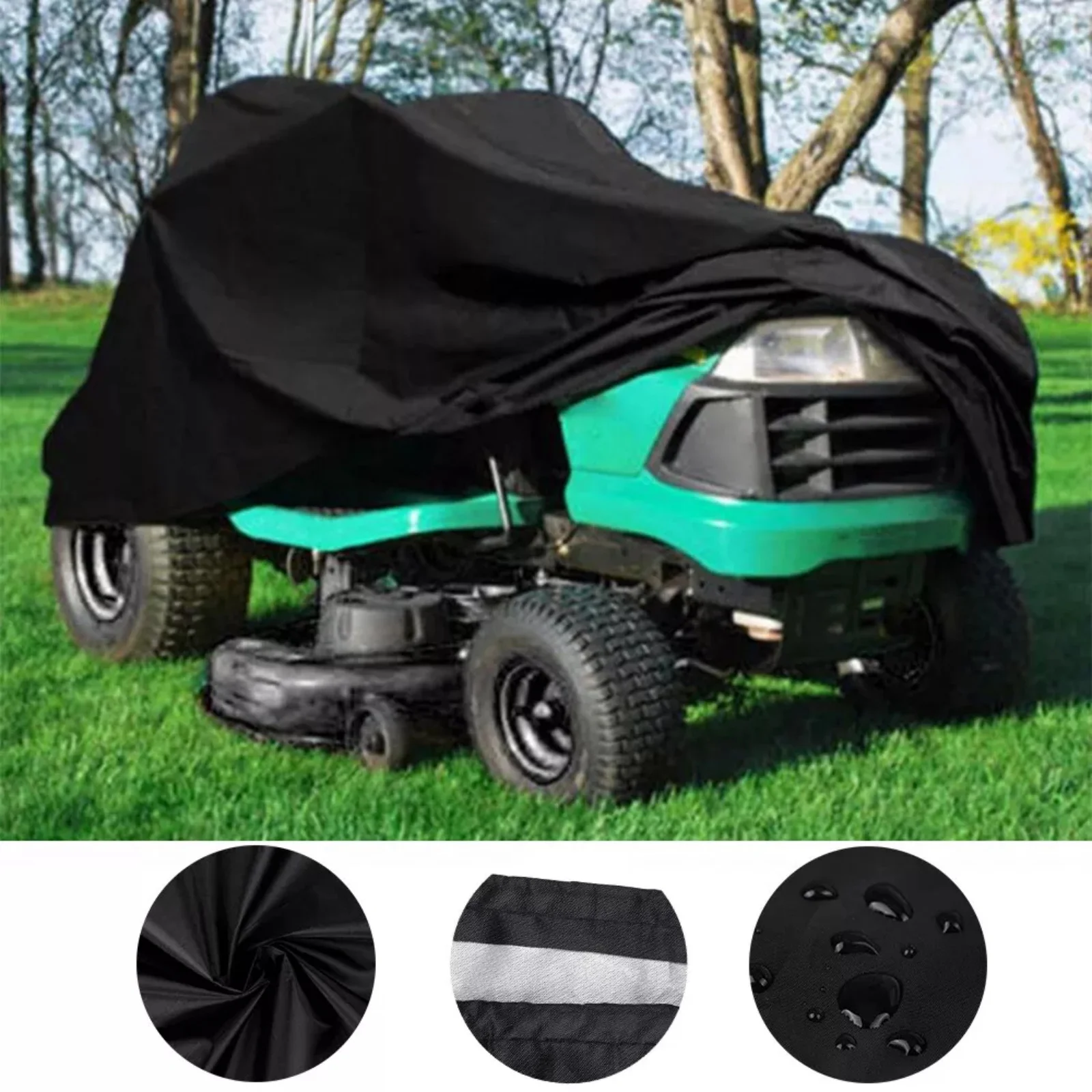 

72" Outdoor Lawn Mower Tractor Cover Heavy Duty Waterproof UV Protection Coating