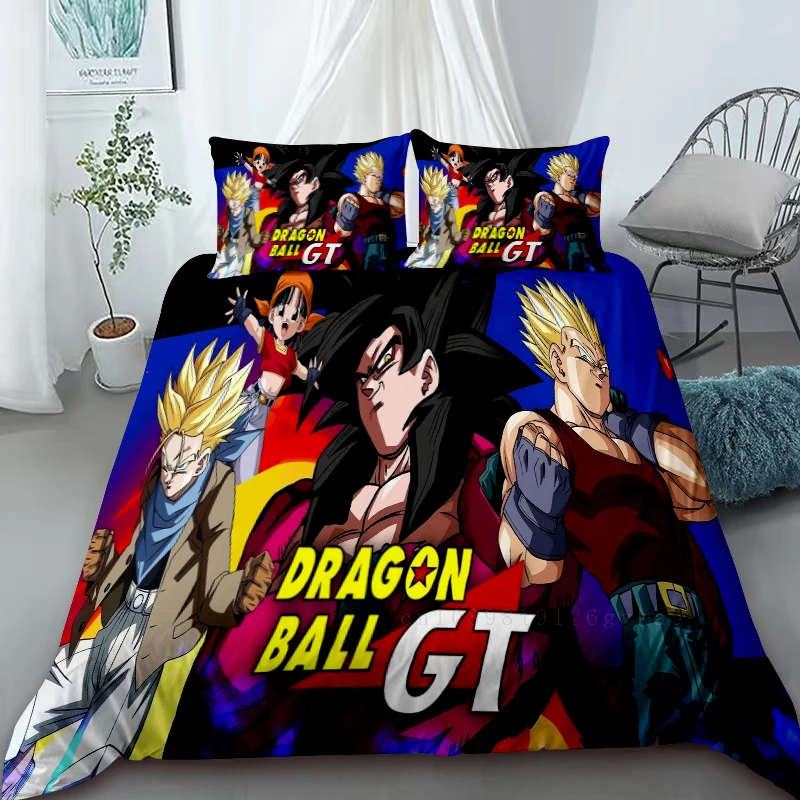 Duvet Cover 3D Dragon Ball Printed Bedding Set Double Queen King Size Bedroom Home Textile for Birthday Kids Christmas Gift