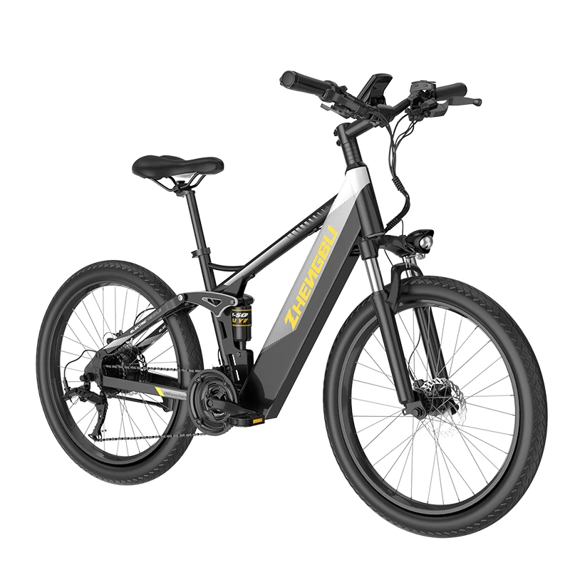 

Электровелосипед M10 2021 года, модель Super Performance, 48В, с зелёным двигателем, скрытой батареей, китайский горный электровелосипед