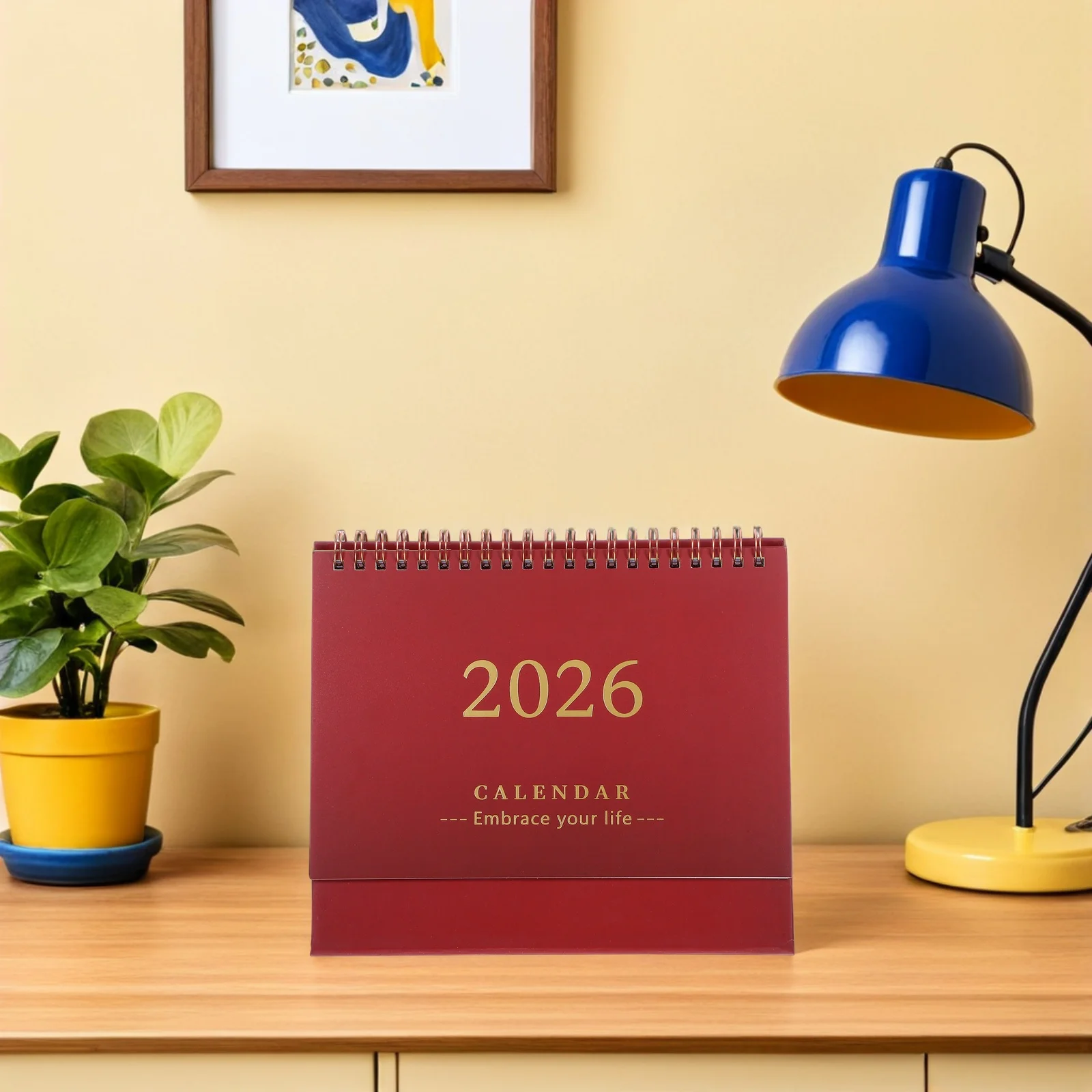 

2026 Desk Calendar Standing Daily Flip Chinese New Year Academic Cute Little Desktop