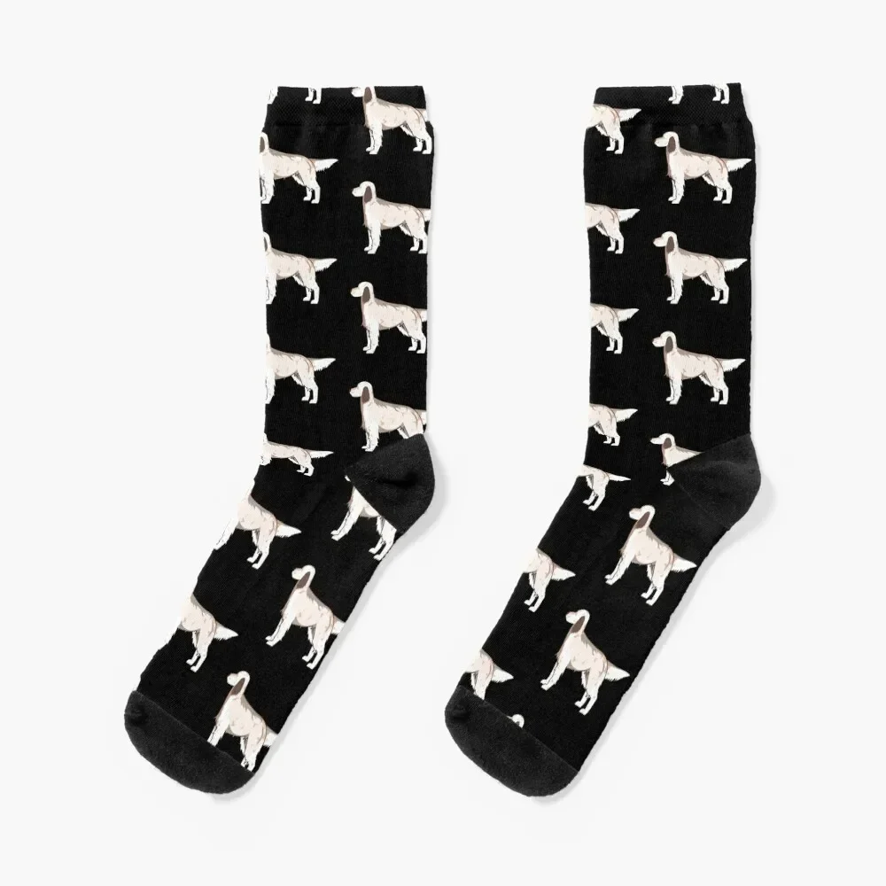 Large English Setter Socks crazy Rugby japanese fashion cycling Man Socks Women's