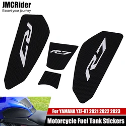 2023 Motorcycle Tank Pads For YAMAHA YZF R7 YZFR7 YZF-R7 2021 2022 Fuel Tank Stickers Protector Knee Non-slip Pad Tank Grips
