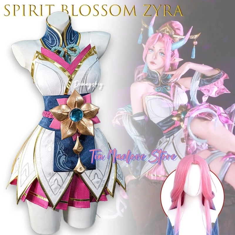 Spirit Blossom Zyra Cosplay ssississi 3) Traje de anime para mujer Diseño sexy de alta calidad Anime Fiesta de Halloween ssissio 상s para mujeres Cos
