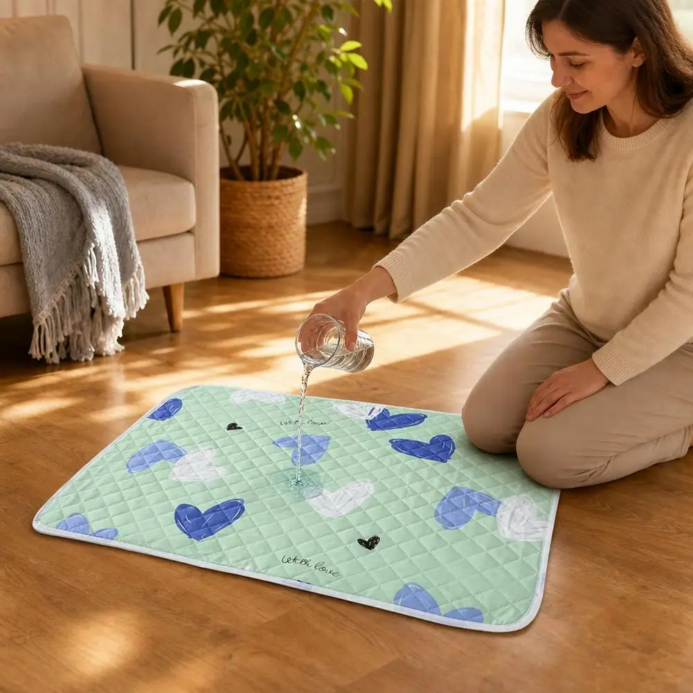 Reusable Pet Cage Pad Wear Resistant & Washable Pad For Pet Animals Super Absorbent Anti Slip Pet Bedding XS-XL
