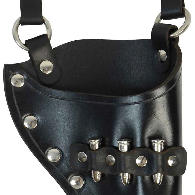 

Medieval Renaissance Steampunk Props Vintage Wild West Cowboy Revolver Holster Suitcase Pistol Gun Bag Cosplay Costume Accessory