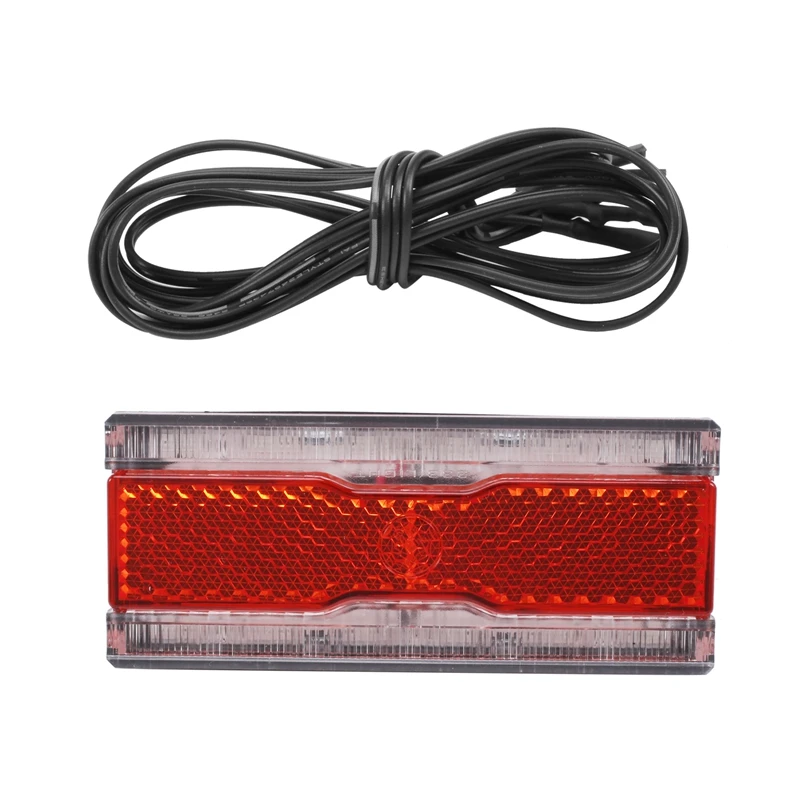 Bike Dynamo Rear Light With Parking Light AC 6V 0.5W LED Bicycle Taillight Fit 50Mm Mount Hole Bicycle Rack Carrier Lamp