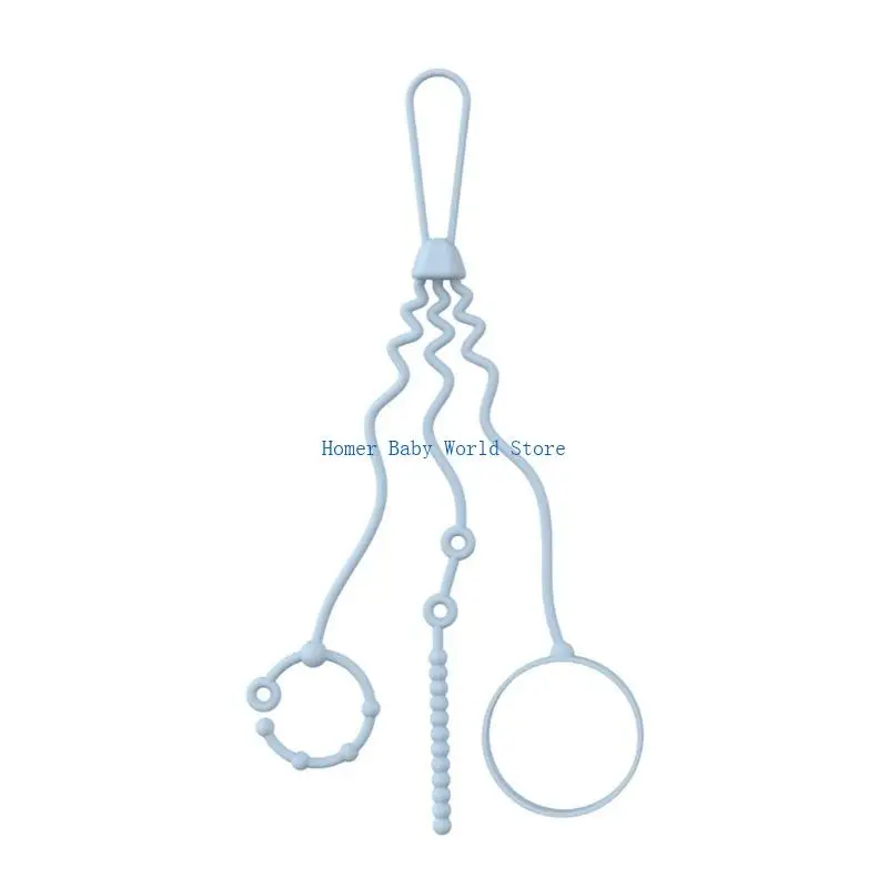

B2QD Silicone Pacifier chain Baby Teether Straps 28cm for Hanging Baskets & Trolleys