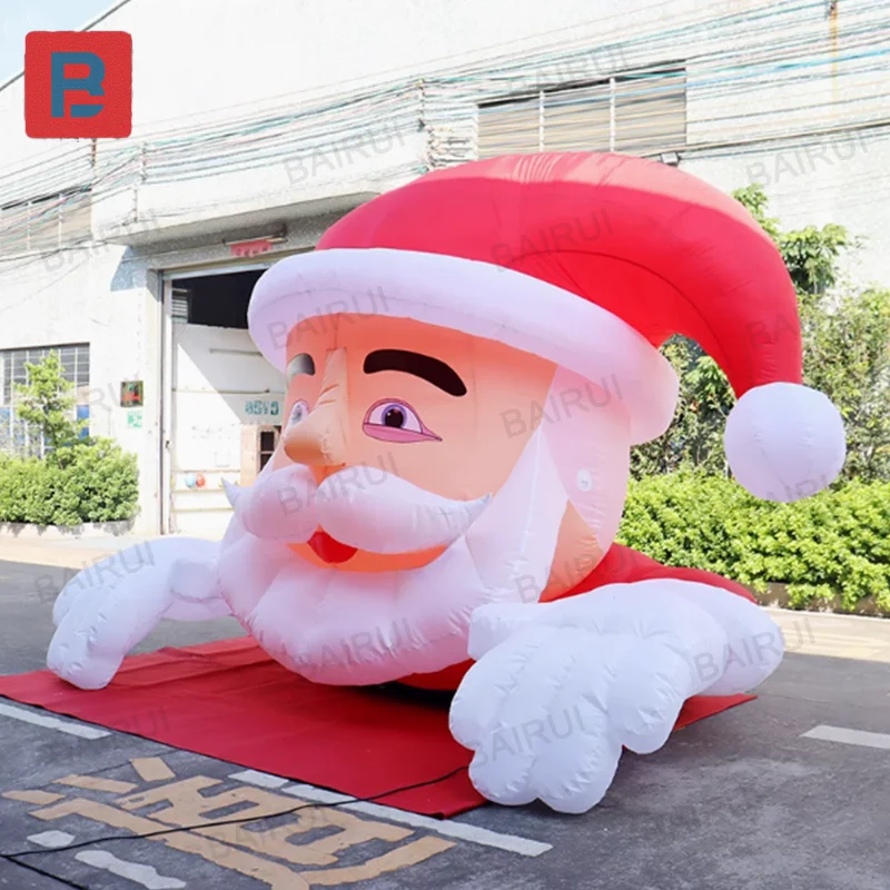 Giant christmas inflatable santa claus for new year celebration