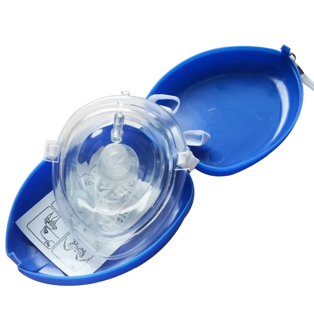 Big Cpr Box Face Mask With One Way Valve Outdoor First Aid Heart  Rescue Mouth to Mouth Breathing Emergency CPR Resuscitator